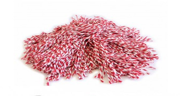 HILO NILON BLANCO-ROJO 5C TALLA 45 (precio Kg)